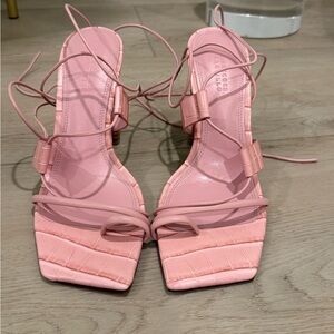 MERCEDES CASTILLO Pink Strappy Heels